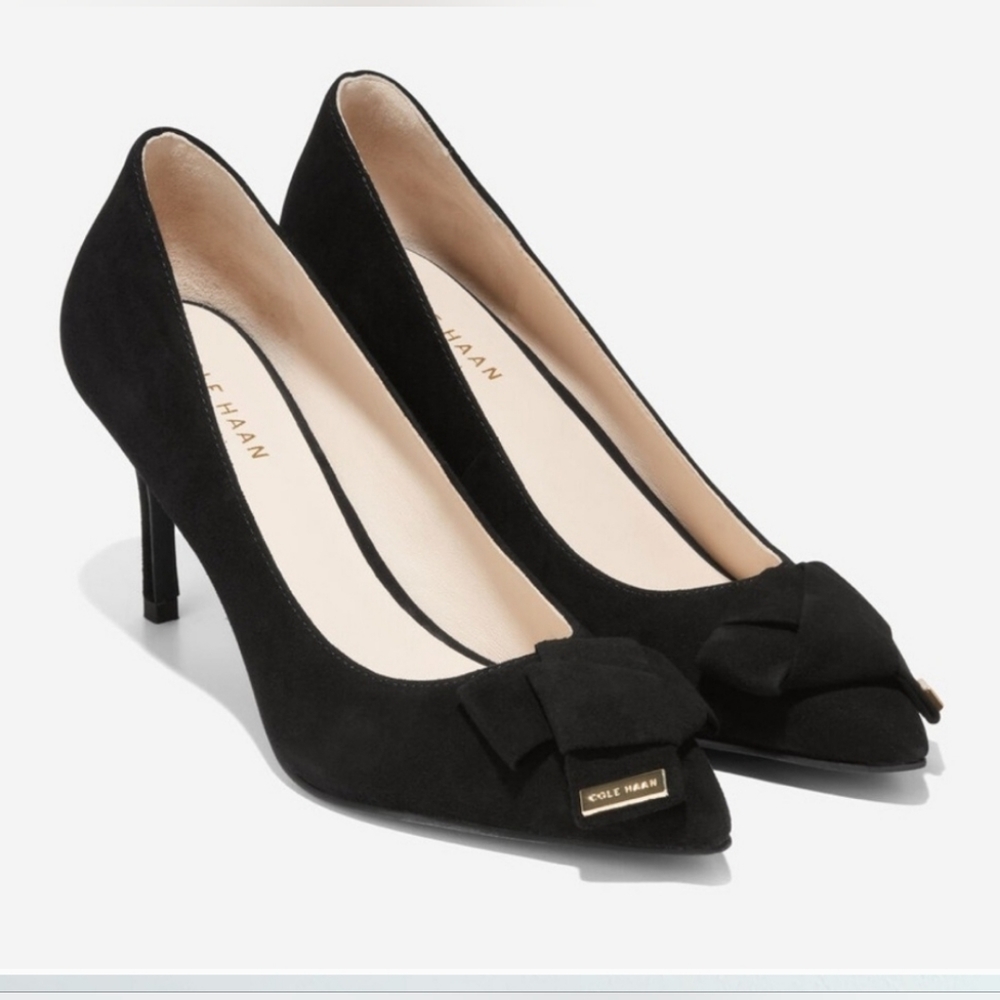 Cole Haan Black Suede pump - Brand new in box!